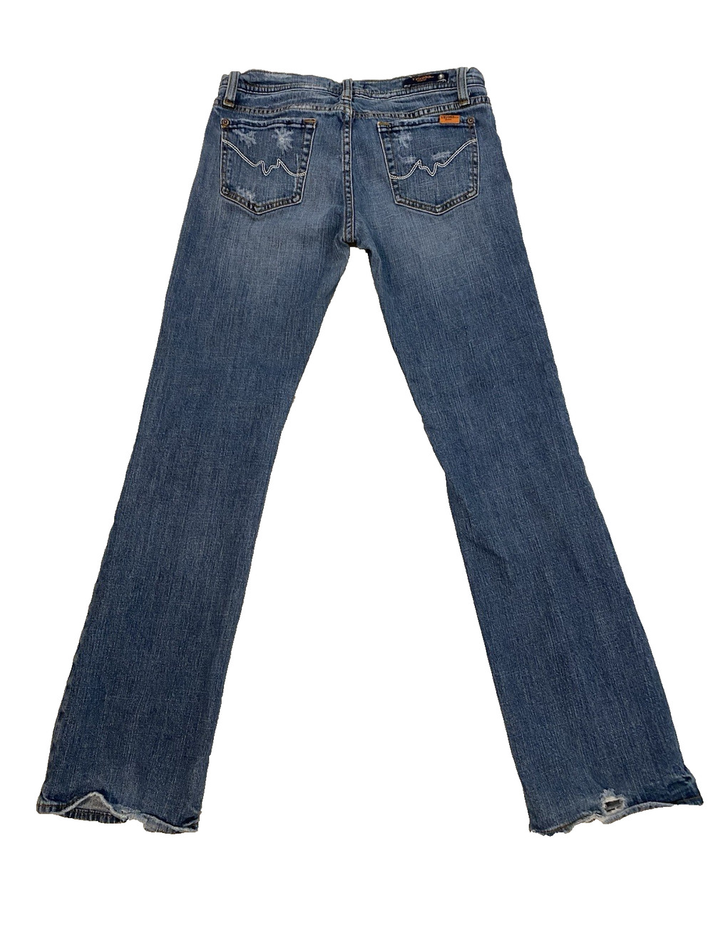 Vigoss Womens 90's Distressed Bootcut Jeans Size 9 Low Rise Western Cowgirl